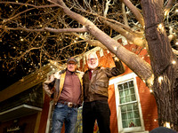 Tree Lighting crew Mike Bray and Merle Larson-0603