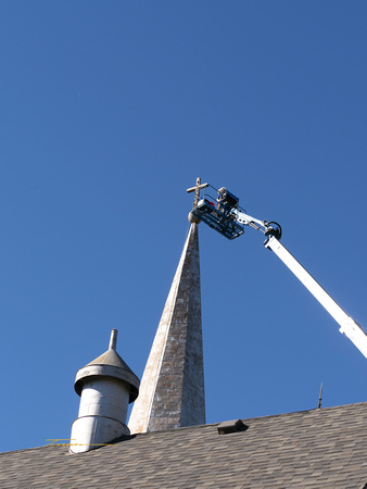 BETHANY CHURCH CROSS REMOVAL AND STEEPLE PAINTING-11