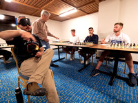 TIMUR GAREYEV PLAYS SIMUL BLIND CHESS WITH BETHANY COLLEGE CHESS CLUB-11