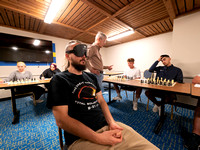 TIMUR GAREYEV PLAYS SIMUL BLIND CHESS WITH BETHANY COLLEGE CHESS CLUB-13