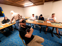 TIMUR GAREYEV PLAYS SIMUL BLIND CHESS WITH BETHANY COLLEGE CHESS CLUB-12