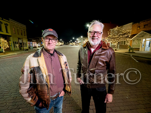 Tree Lighting crew Mike Bray and Merle Larson-0592