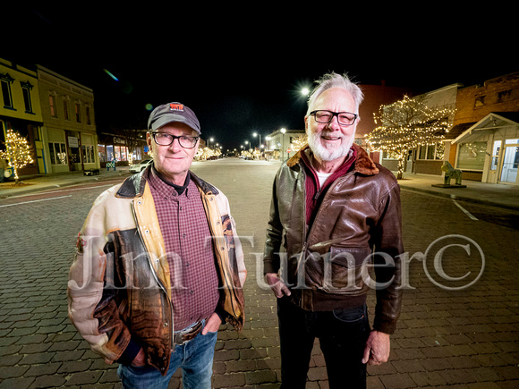 Tree Lighting crew Mike Bray and Merle Larson-0591