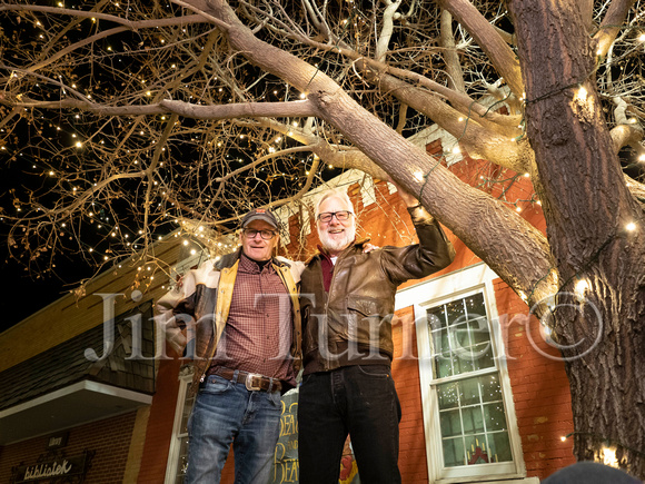 Tree Lighting crew Mike Bray and Merle Larson-0603