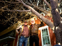 Tree Lighting crew Mike Bray and Merle Larson-0604