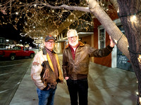 Tree Lighting crew Mike Bray and Merle Larson-0614
