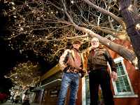 Tree Lighting crew Mike Bray and Merle Larson-0610