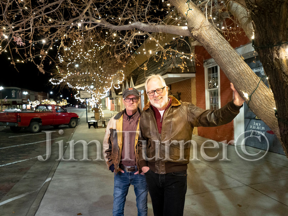 Tree Lighting crew Mike Bray and Merle Larson-0612